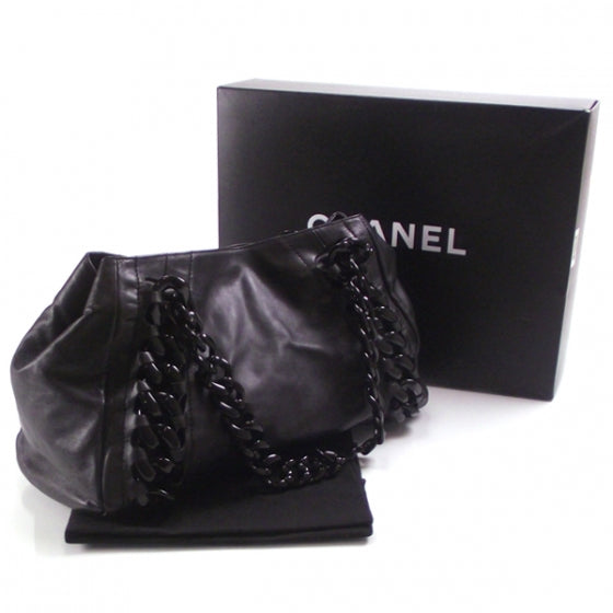 Chanel Leather Modern Chain Shopper Tote 3 of 12