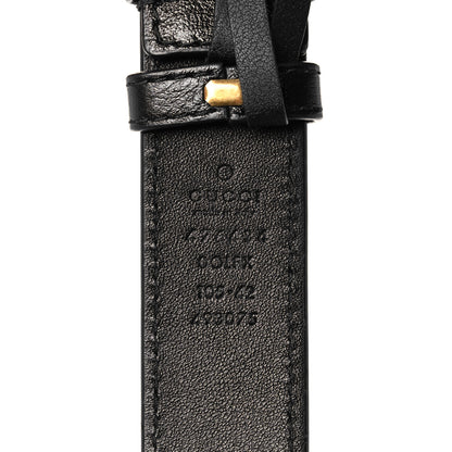 Gucci Azalea Calfskin Matelasse Diagonal Torchon GG Marmont Belt Bag 105 42 Black Romantic Cerise 9 of 13