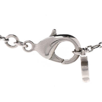 Chanel CC Crystal Teardrop Necklace Silver 5 of 6