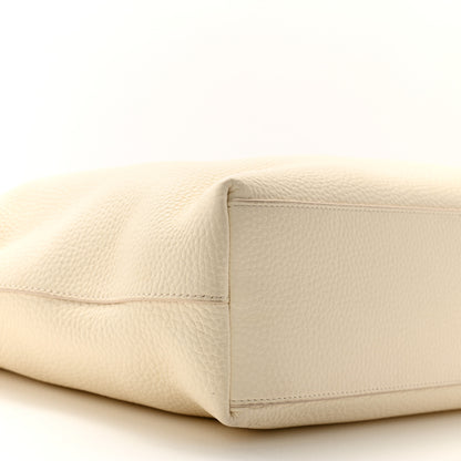 The Row Grained Calfskin Medium Portfolio Tote Ivory 8 of 12