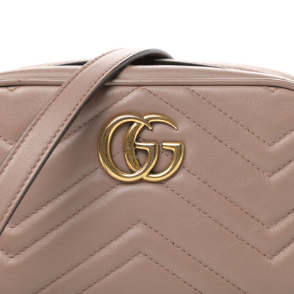 Gucci Calfskin Matelasse Mini GG Marmont Chain Shoulder Bag Porcelain Rose 10 of 10
