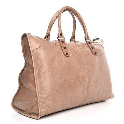 Balenciaga Agneau Classic Hardware Weekender Seigle 3 of 15