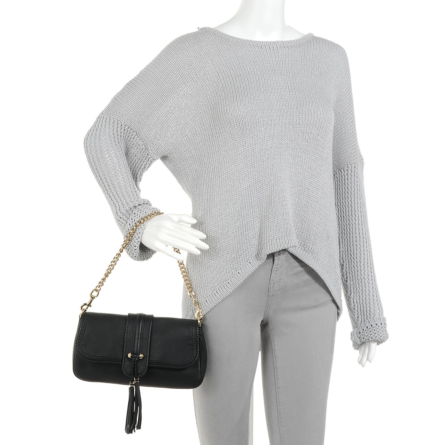 Gucci Leather Marrakech Evening Bag Black 2 of 9