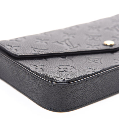Louis Vuitton Empreinte Pochette Felicie Chain Wallet Black 8 of 10