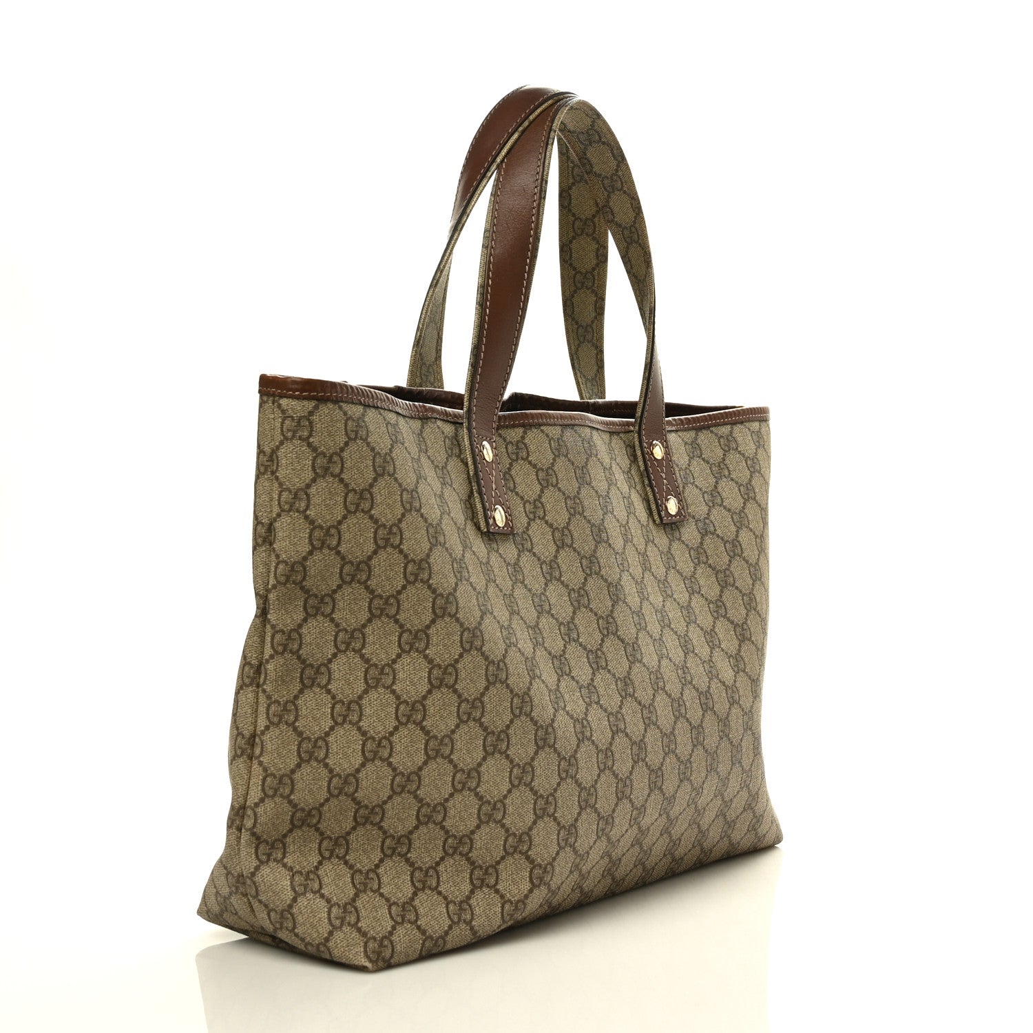Gucci GG Plus Monogram Medium Signature Web Loop Tote Brown 3 of 7