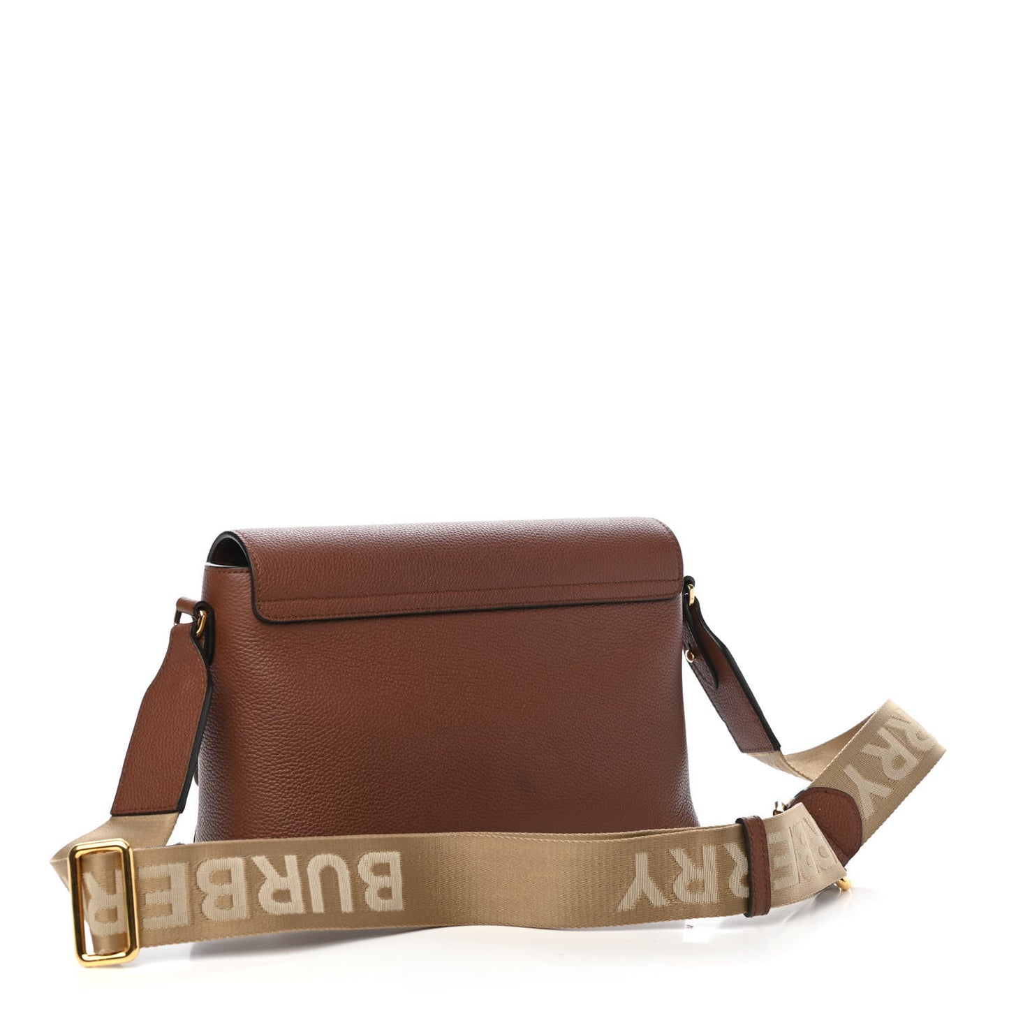 Calfskin Vintage Check Note Crossbody Bag Tan