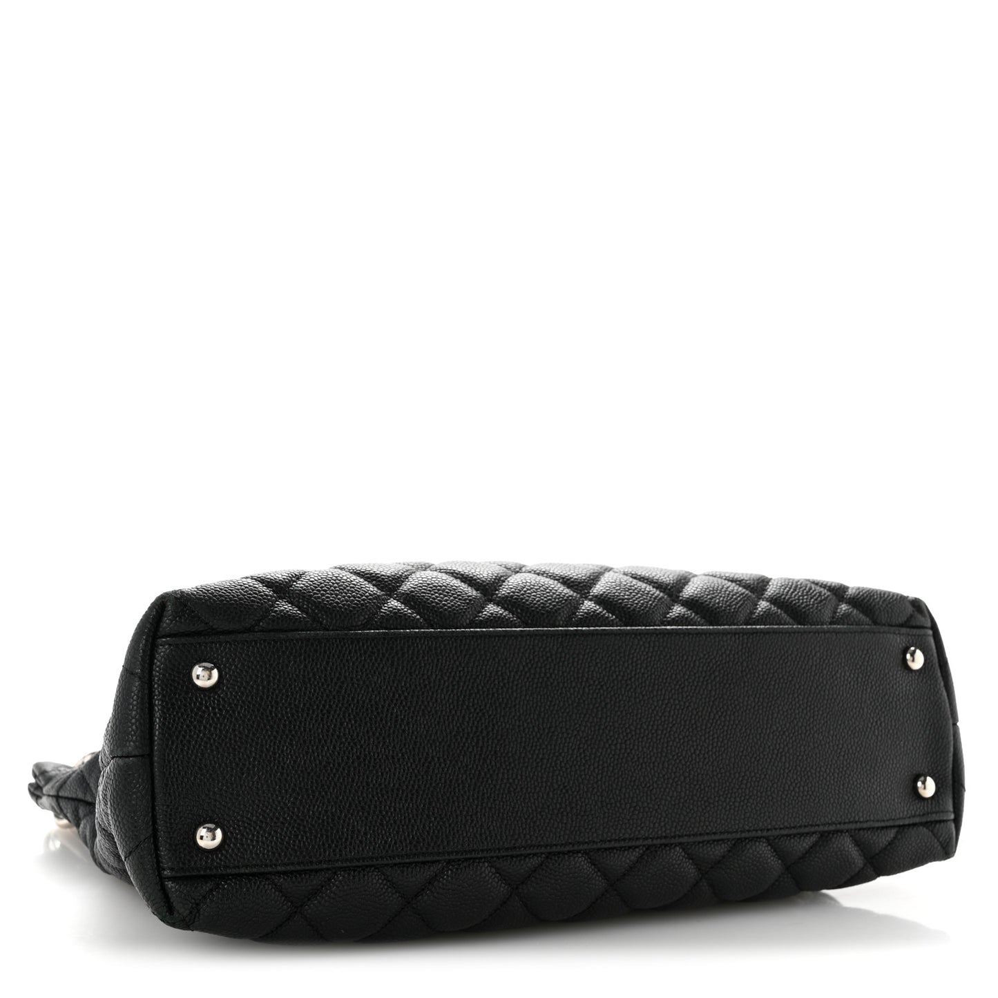 Caviar Quilted Easy Zip Tote Black