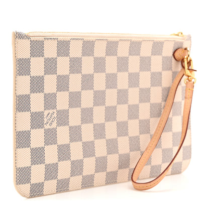 Louis Vuitton Damier Azur Neverfull MM GM Pochette 3 of 7