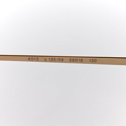 Chanel CC Oval Sunglasses 4013 Gold 5 of 9