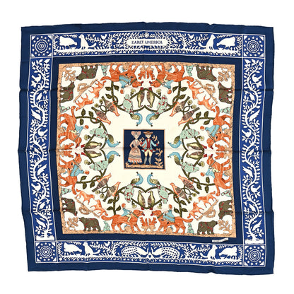 Hermes Silk Early America Scarf 90 1 of 4