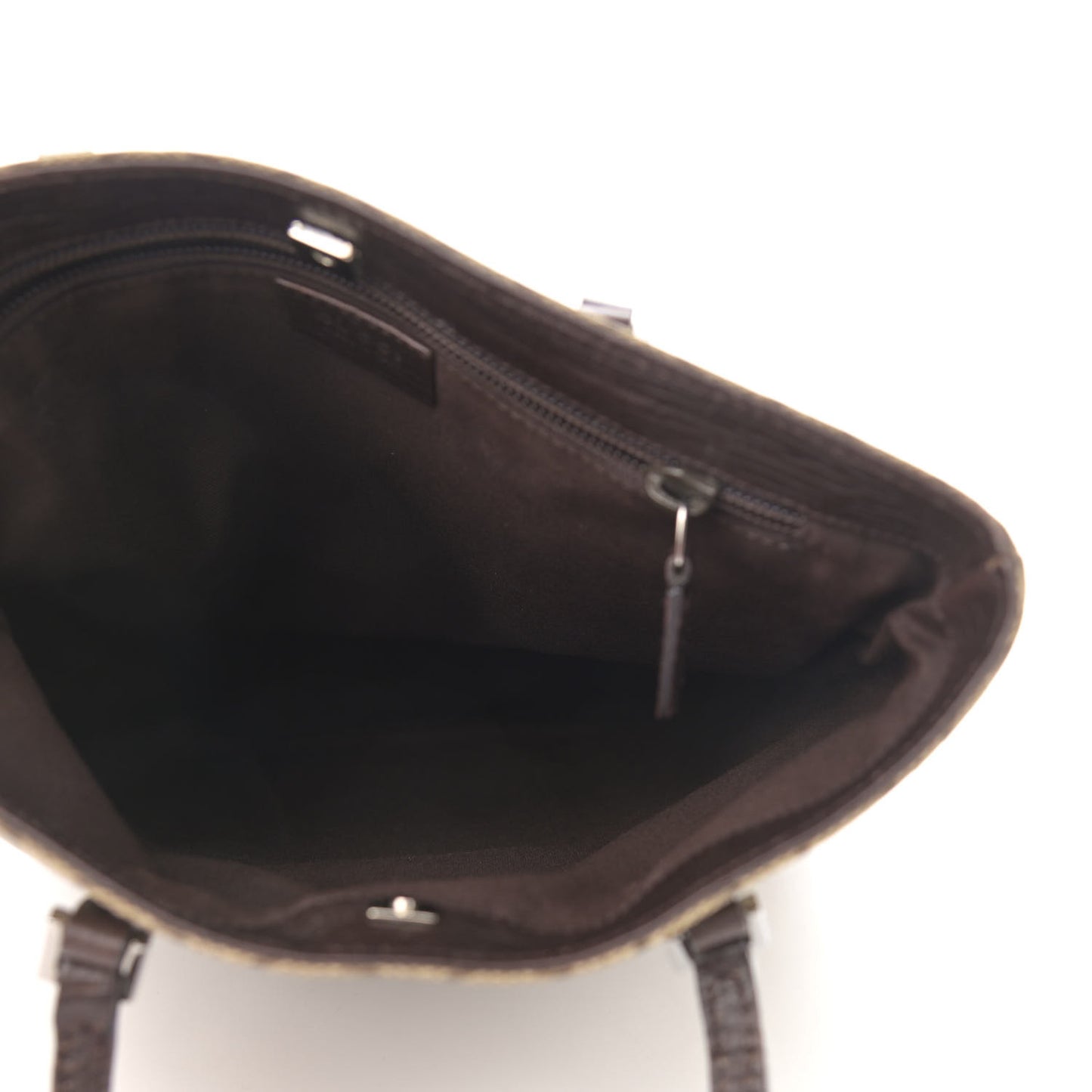 GG Plus Monogram Flat Vertical Tote Dark Brown