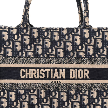 Christian Dior Oblique Small Book Tote Blue Multicolor 8 of 11