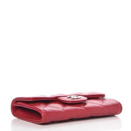 Chanel Caviar Quilted Flap Card Holder Pink 4 of 9
