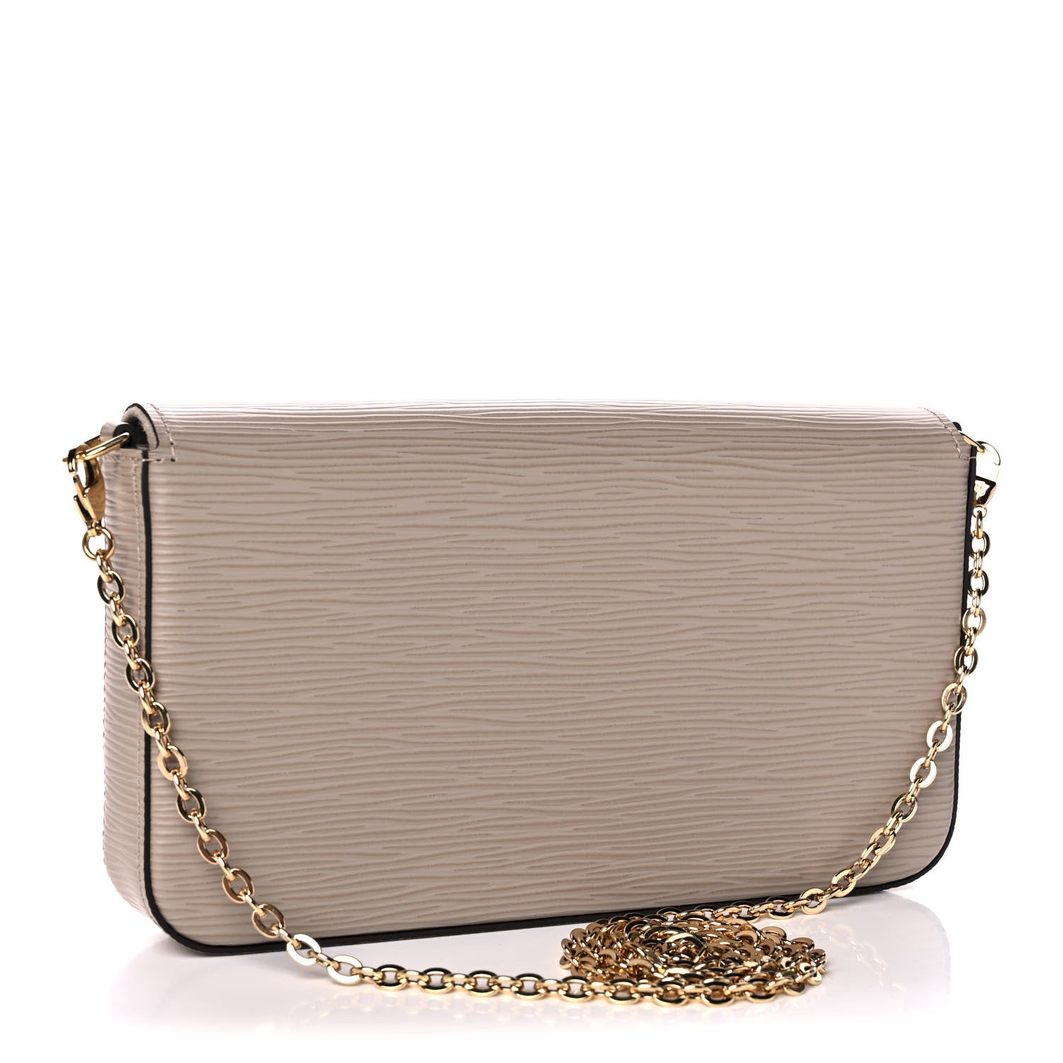 Louis Vuitton Epi Felicie Pochette Chain Wallet Galet 4 of 14