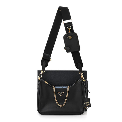 Prada Saffiano Lux Re-Edition 2005 Shoulder Bag Black 12 of 12