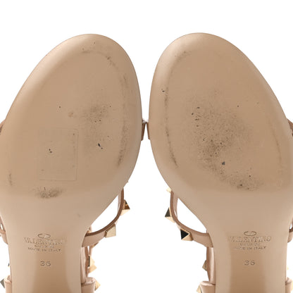 Valentino Garavani Calfskin Rockstud 60mm City Sandals 36 Poudre 9 of 9