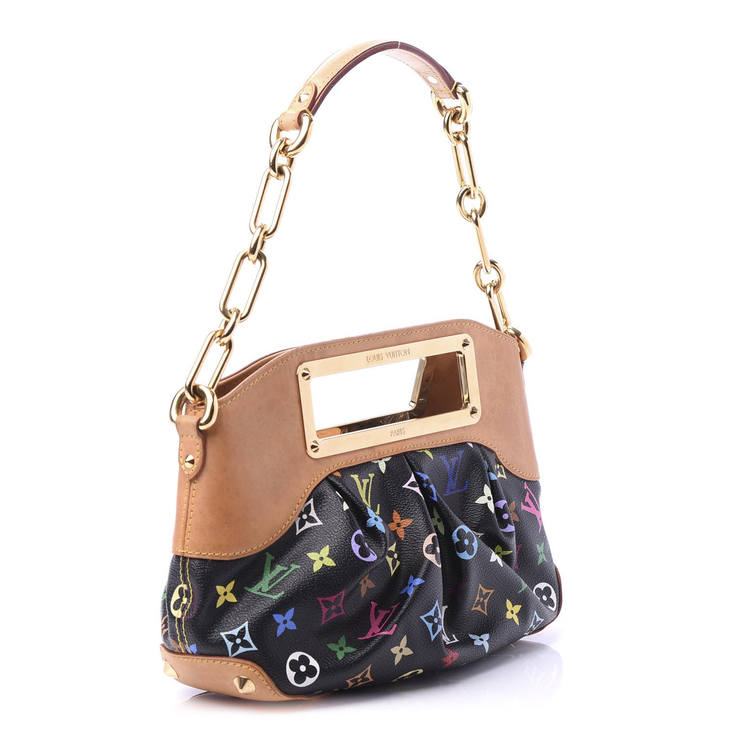 Louis Vuitton Monogram Multicolor Judy PM Black 3 of 9