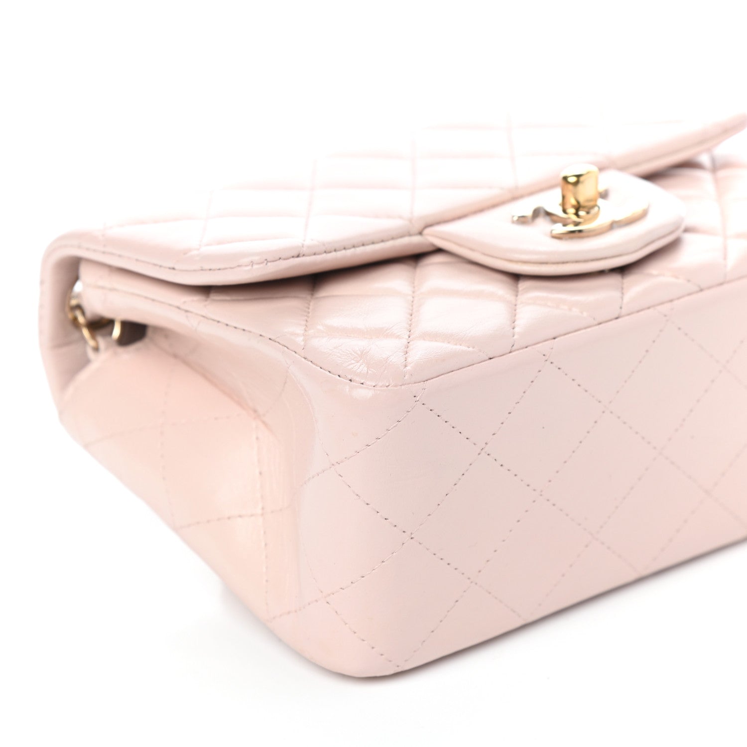 Chanel Lambskin Quilted Mini Square Flap Pink 8 of 9