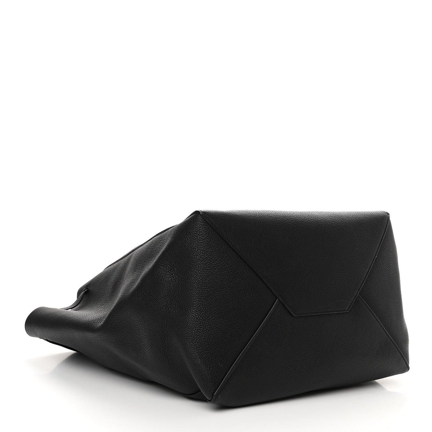 Soft Grained Calfskin Medium Belt Cabas Phantom Black