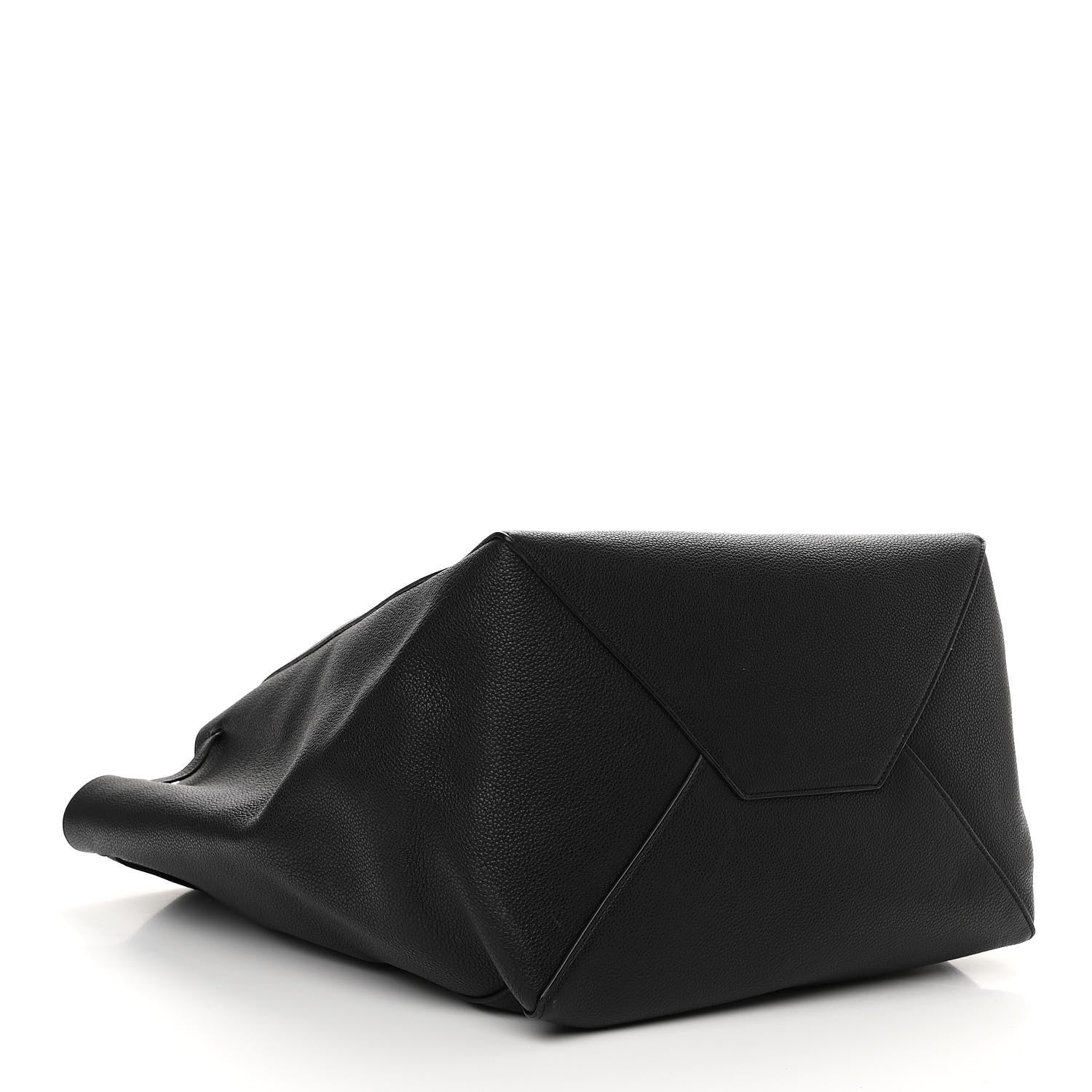 Celine Soft Grained Calfskin Medium Belt Cabas Phantom Black 4 of 12
