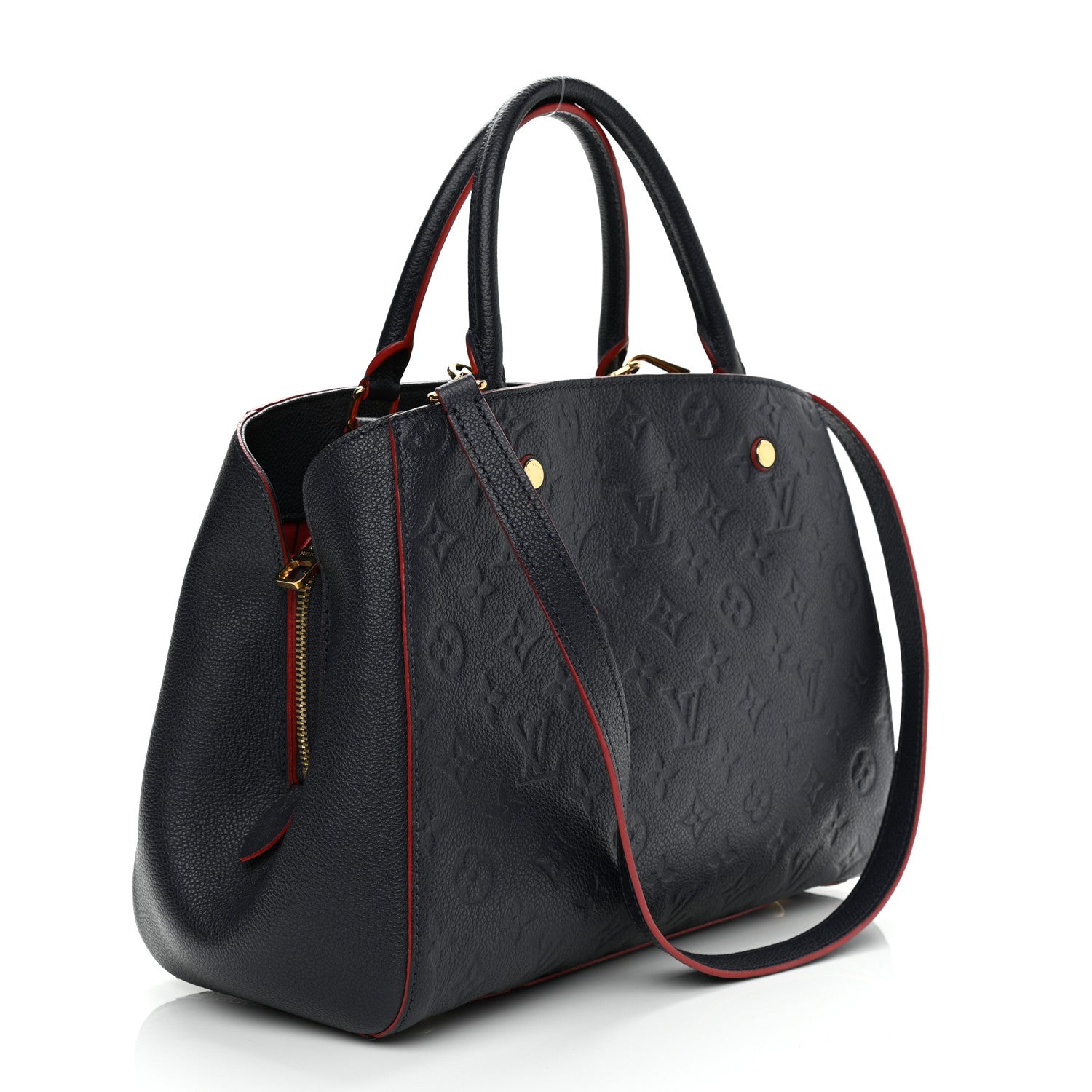 Louis Vuitton Empreinte Montaigne MM Marine Rouge 2 of 9