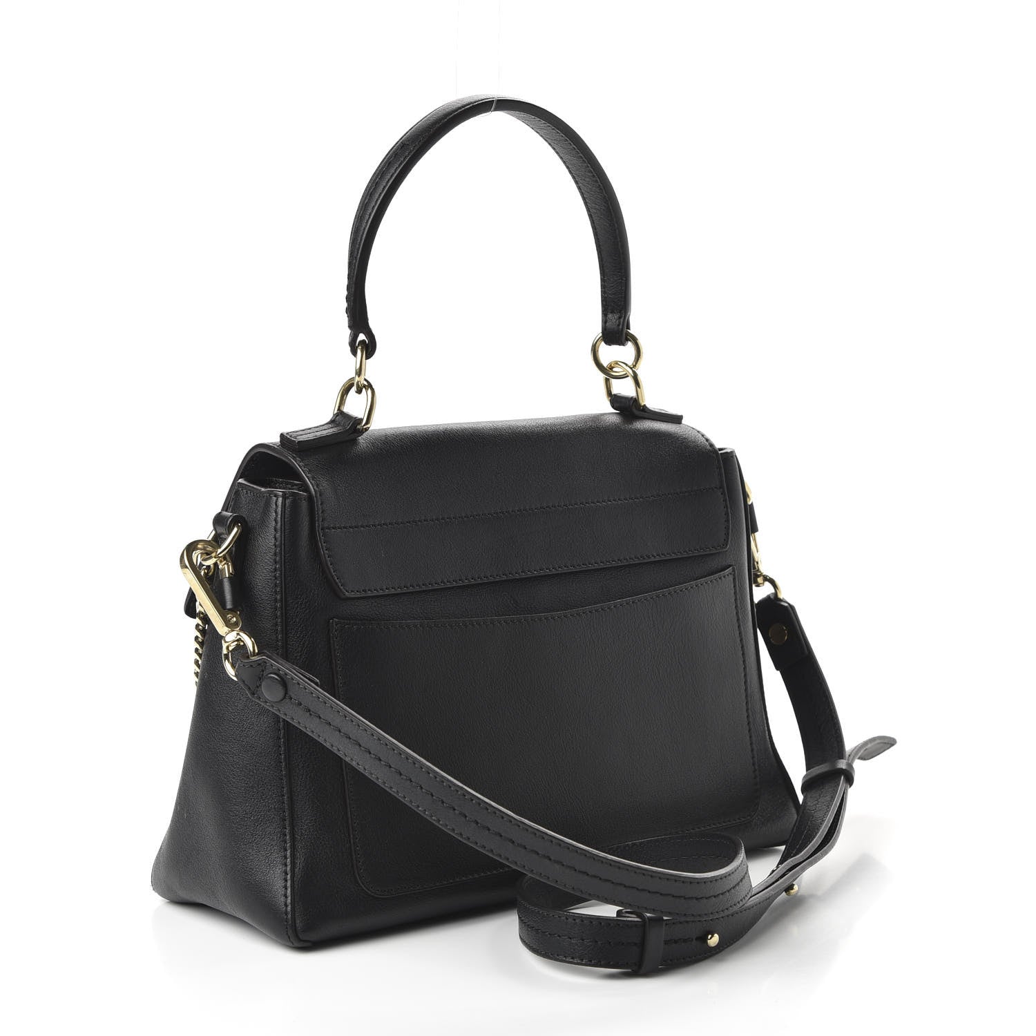Chloe Calfskin Small Faye Day Shoulder Bag Black 3 of 9