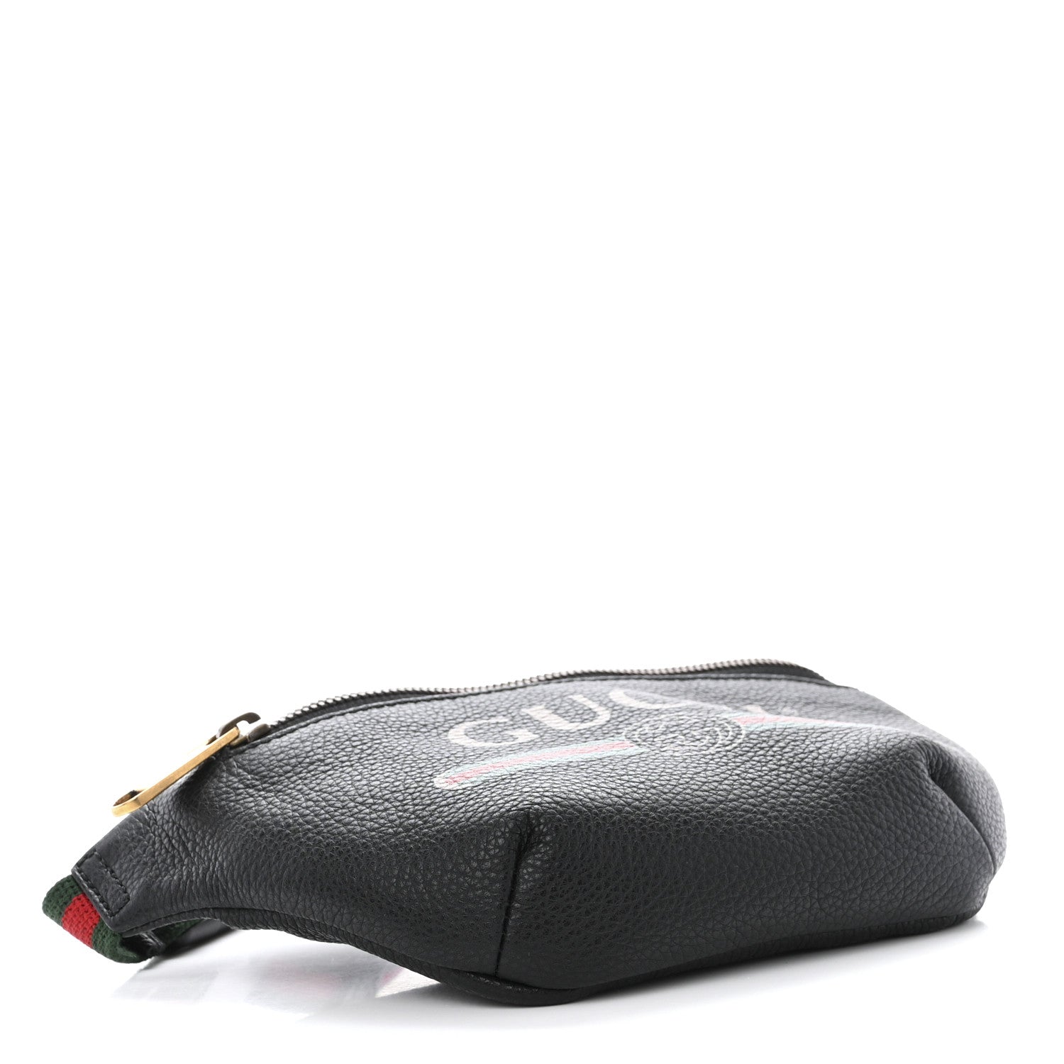 Gucci Grained Calfskin Small Logo Belt Bag Black 4 of 12