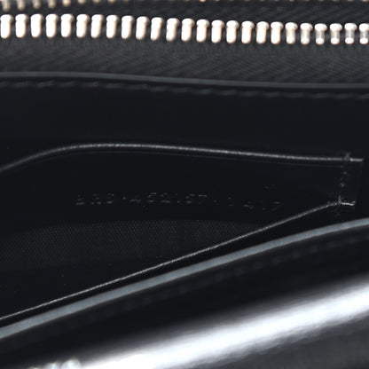 Saint Laurent Calfskin Monogram Sunset Chain Wallet Black 7 of 9