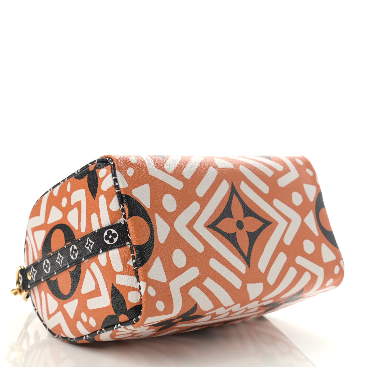 Louis Vuitton Monogram Giant Crafty Speedy Bandouliere 25 Creme Caramel 4 of 9