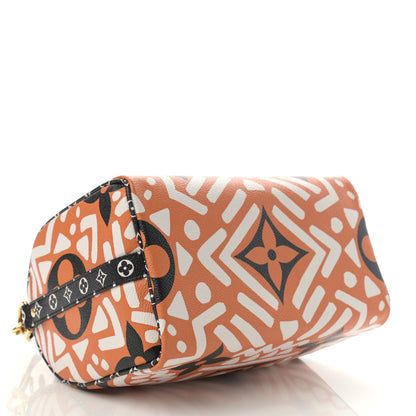 Louis Vuitton Monogram Giant Crafty Speedy Bandouliere 25 Creme Caramel 4 of 9