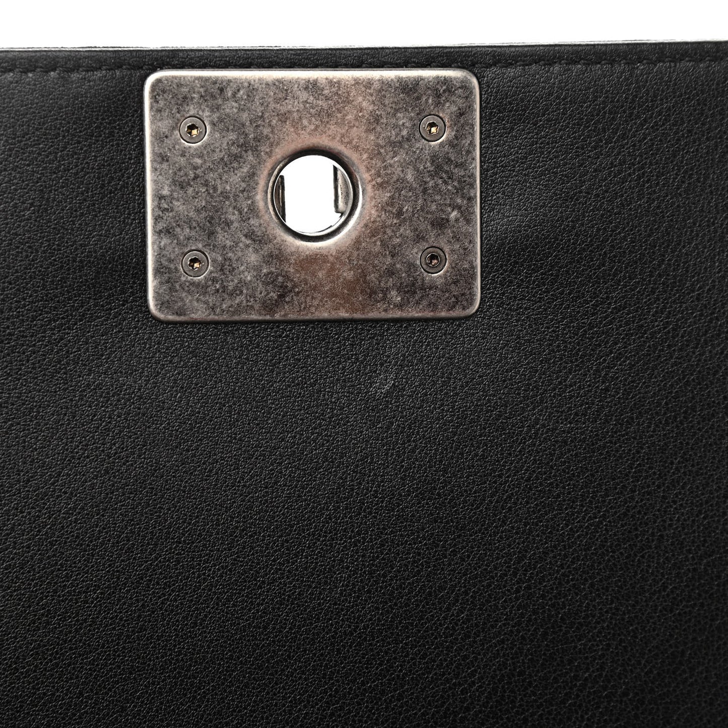 Velvet Quilted Medium Boy Flap Black