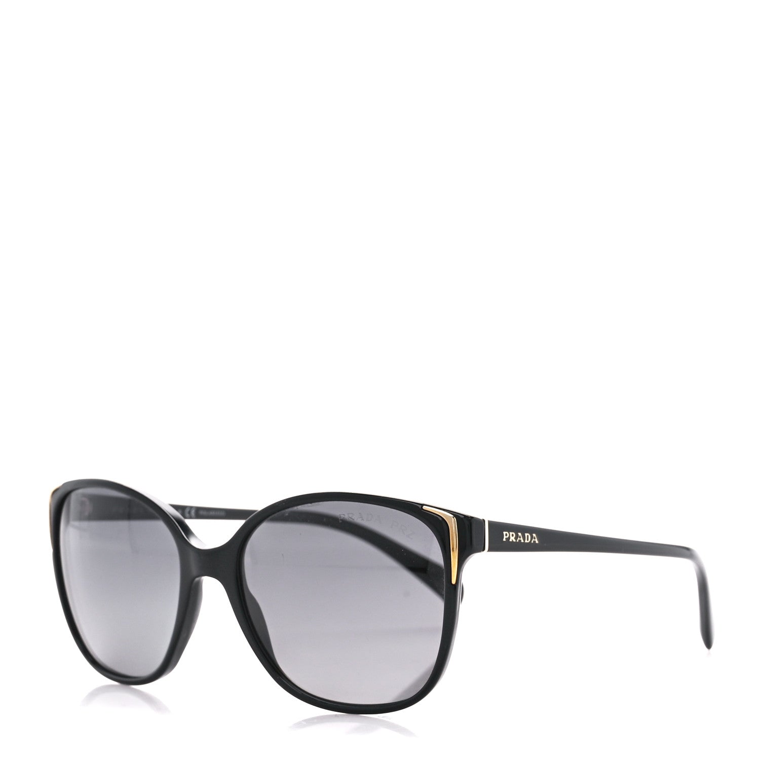 Prada Acetate Sunglasses SPR 01O Black 1 of 7