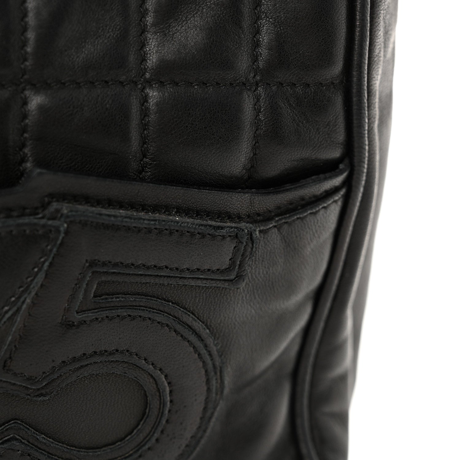 Chanel Lambskin Camellia No. 5 Shoulder Bag Black 15 of 16