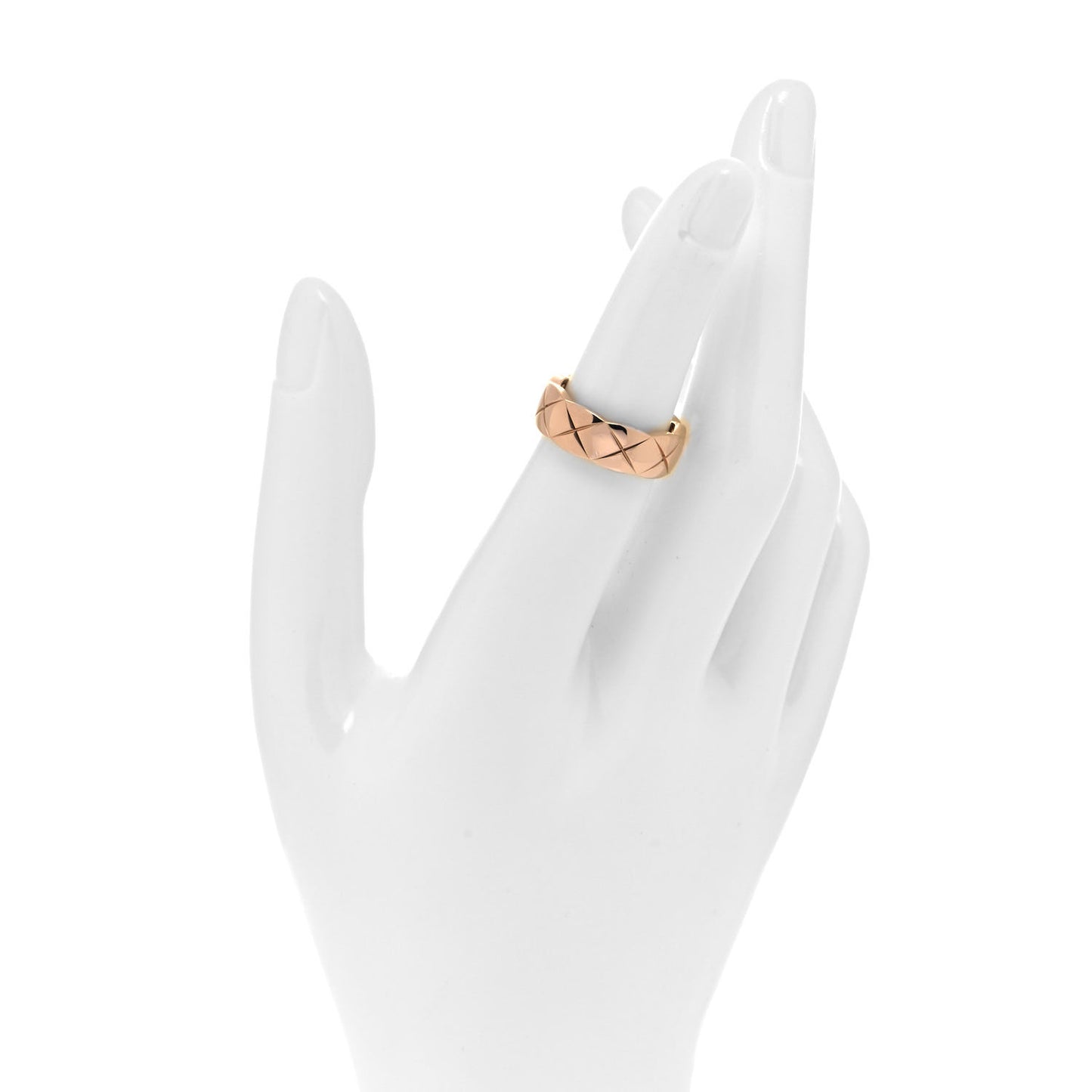 18K Beige Gold Small Coco Crush Ring 51 5.75