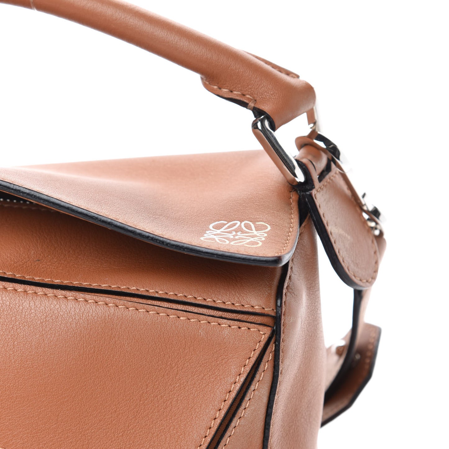 Calfskin Small Puzzle Bag Tan