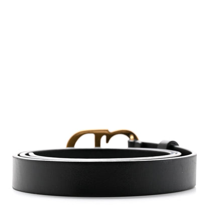 Christian Dior Calfskin Saddle Belt 75 30 Black 2 of 7