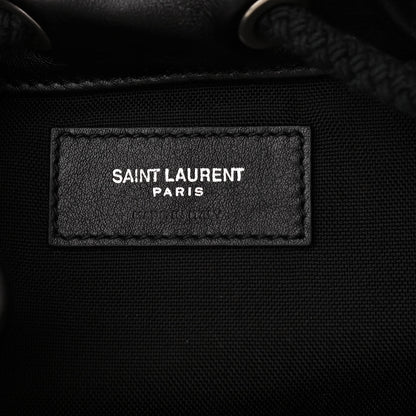 Saint Laurent Smooth Calfskin City Sailor Drawstring Backpack Black 7 of 11