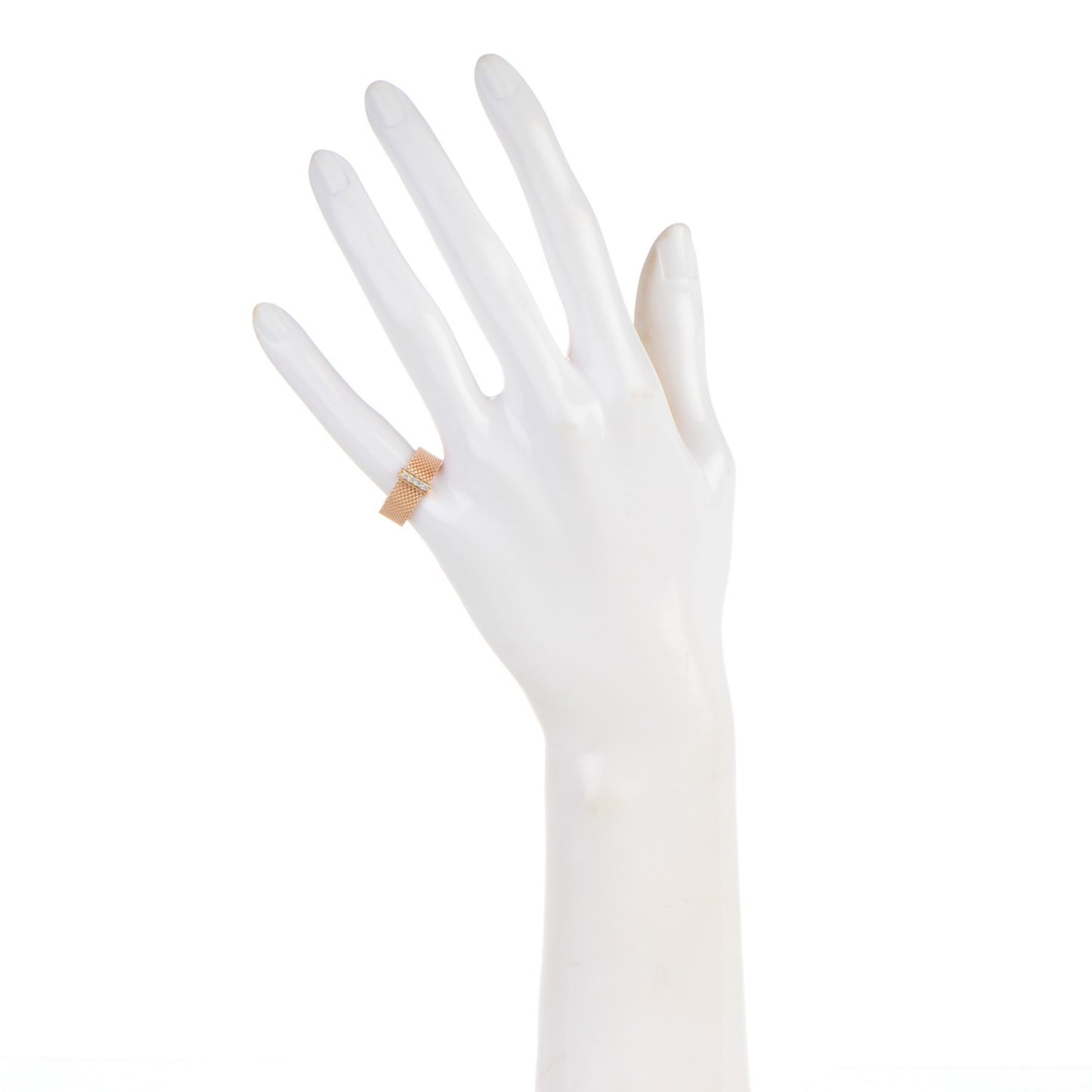 18K Rose Gold 4 Diamond Somerset Ring 4.5