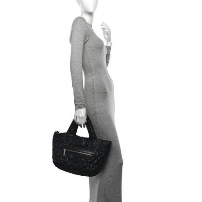 Chanel Nylon Quilted Small Coco Cocoon Tote Black 2 of 11
