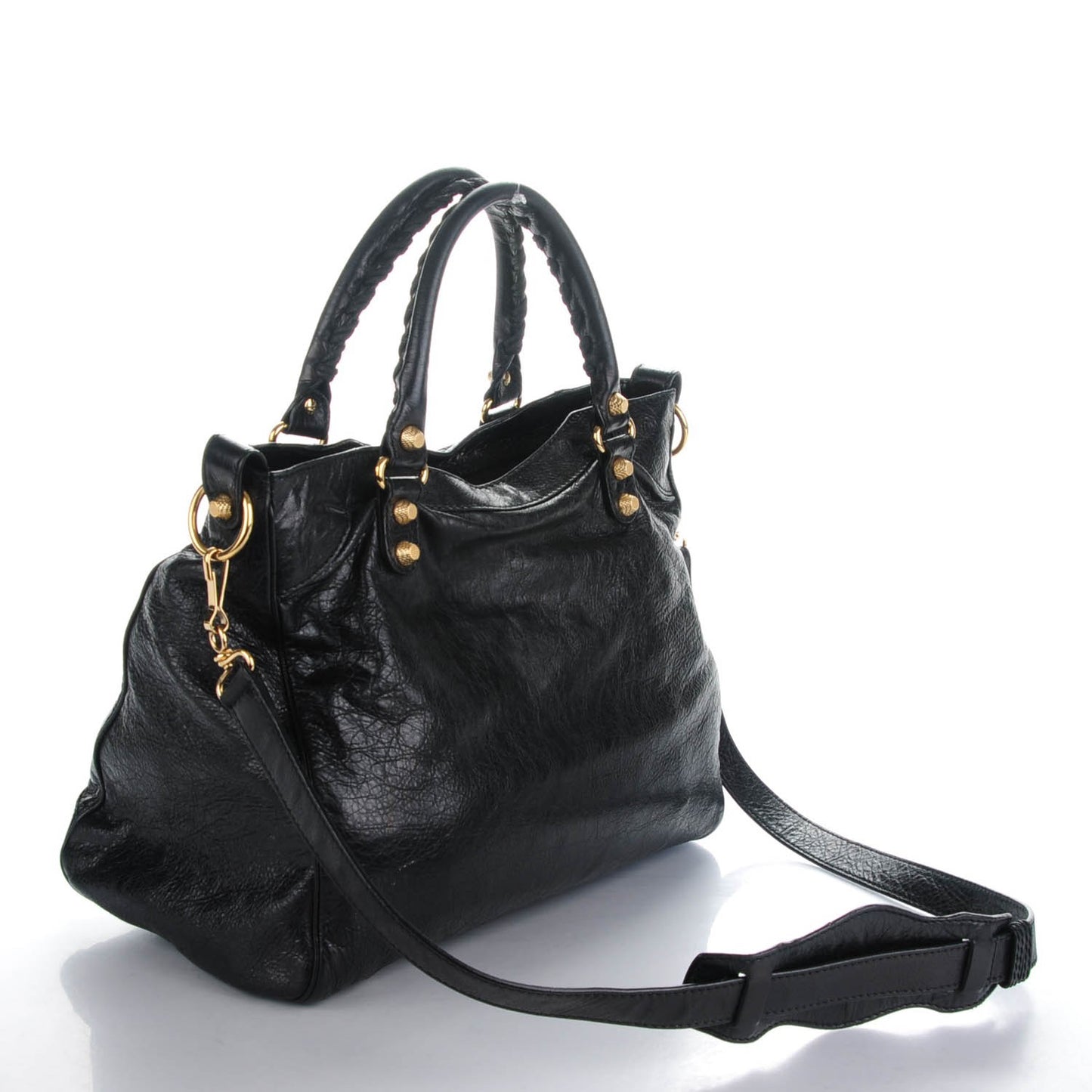 Agneau Giant 12 Gold Hardware Velo Black