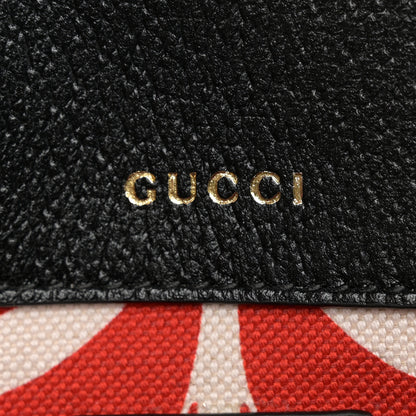 Gucci X ADIDAS Textured Dollar Calfskin Web Small Trefoil Horsebit 1955 Shoulder Bag Black Off White 7 of 11