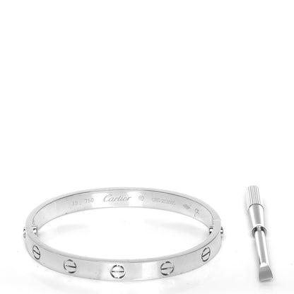 Cartier 18K White Gold LOVE Bracelet 15 7 of 7