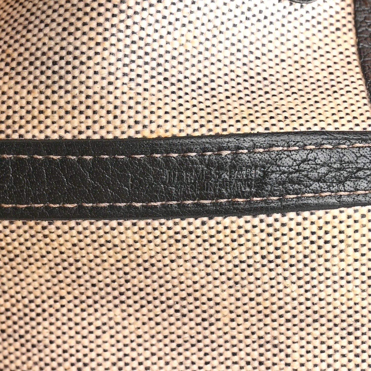 Hermes Twill H Negonda Garden Party 36 MM Tote Ecru Black 6 of 9