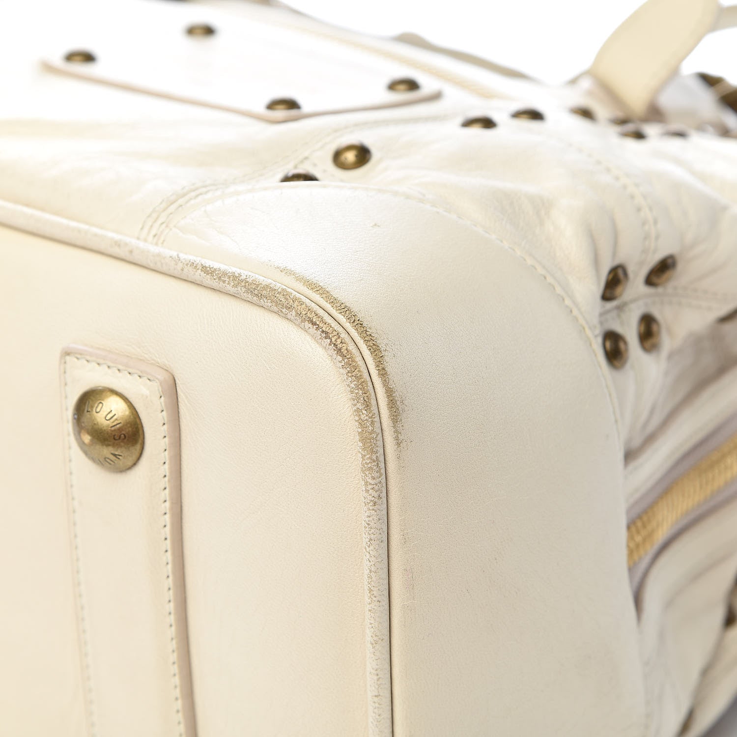 Louis Vuitton Lambskin Riveting White 24 of 28