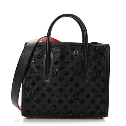 Christian Louboutin Calfskin Spikes Loubinthesky Medium Paloma Black 1 of 8
