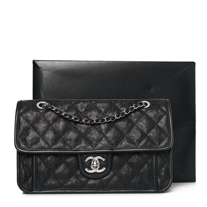 Chanel Caviar Quilted Medium French Riviera Flap Black 4 of 13