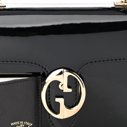 Gucci Patent 1973 Flap Bag Black 9 of 12