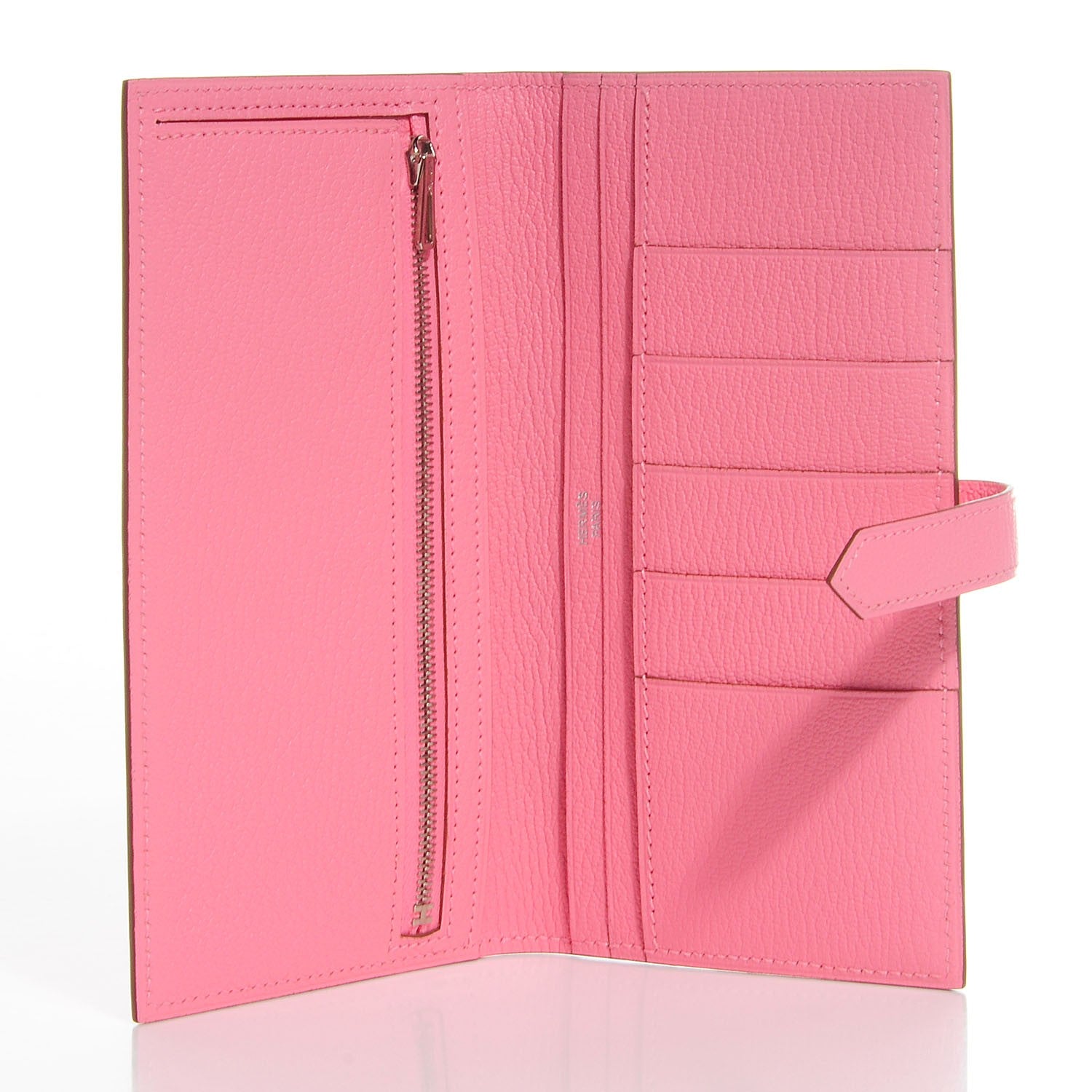 Hermes Chevre Mysore Bearn Wallet Rose Confetti 9 of 10