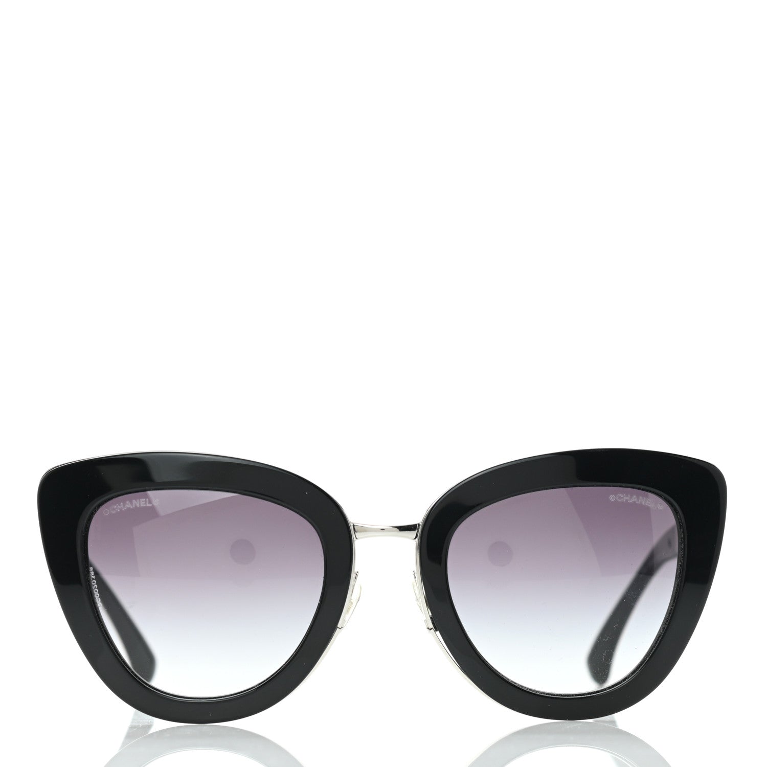 Chanel Cat Eye Quilted Sunglasses 5388 Black 2 of 9