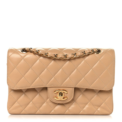 Chanel Caviar Quilted Small Double Flap Beige 1 of 11